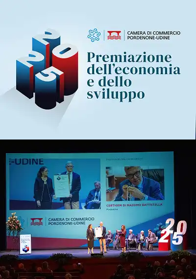 Premiato dalla Camera di Commercio di Pordenone-Udine alla Premiazione dell’economia e dello sviluppo 2025